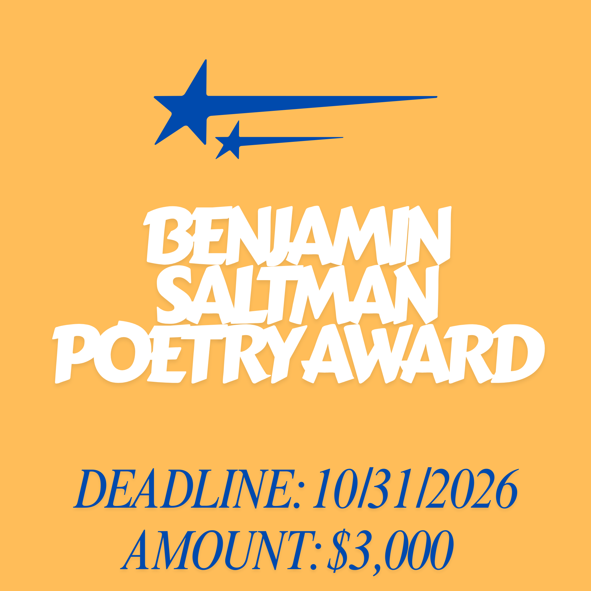 Benjamin Saltman Poetry Award