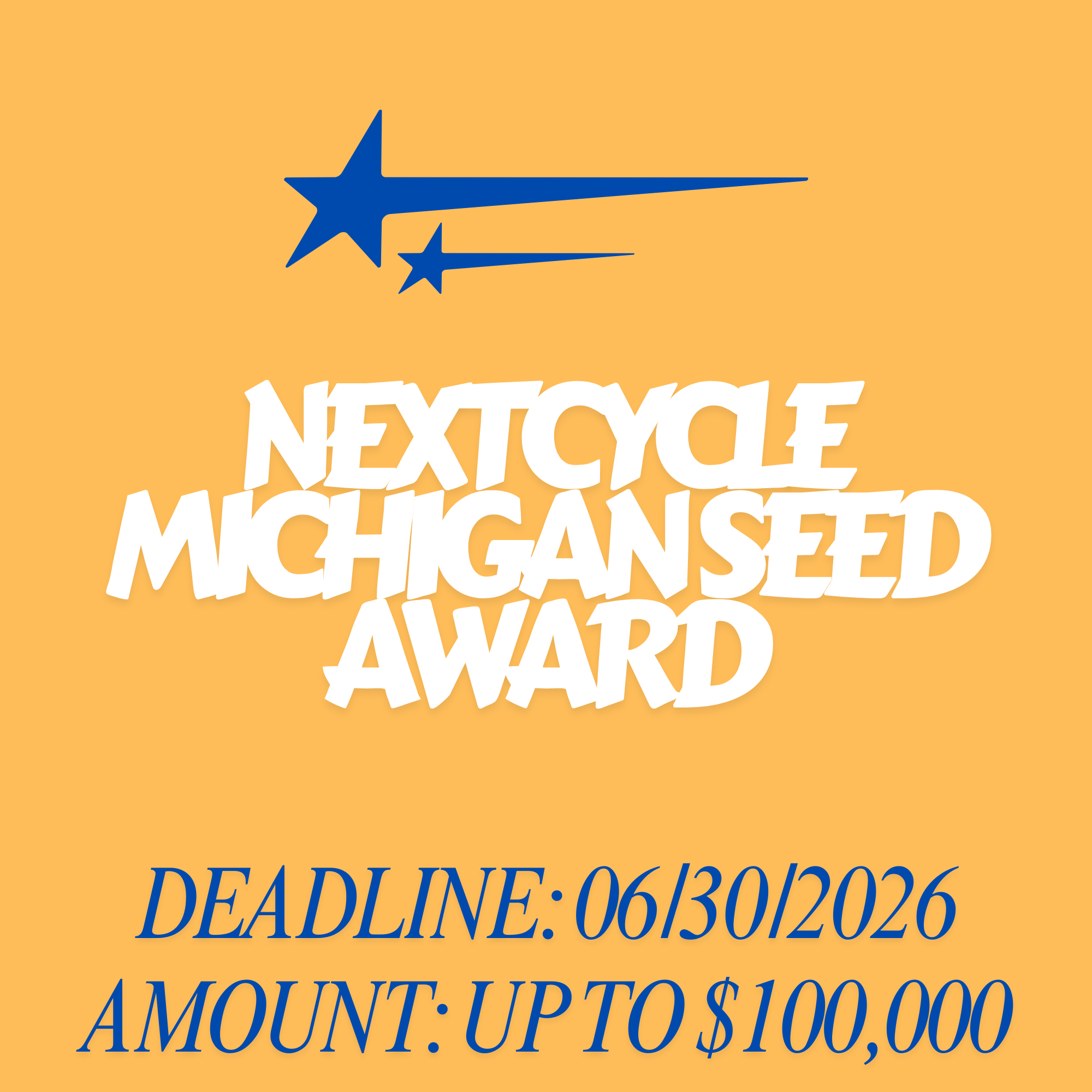 NextCycle Michigan Seed Award